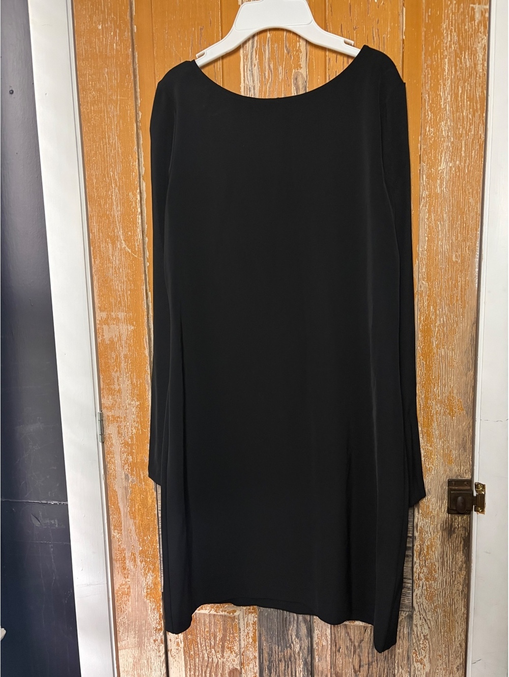 Theory Mimi W NWT Black Long Sleeve Shift Dress Size 4 | $385 Retail